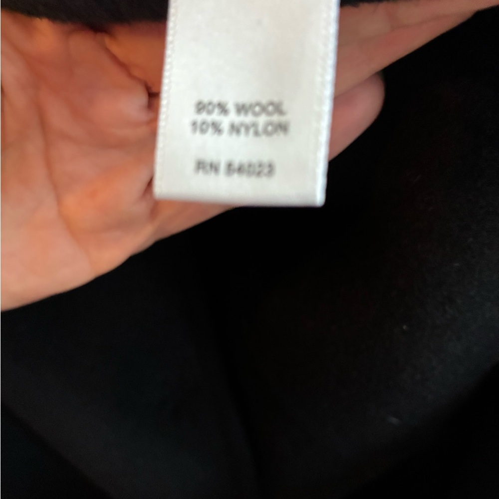 Banana Republic Black Wool Coat with Chain Detail - Picture 4 of 5